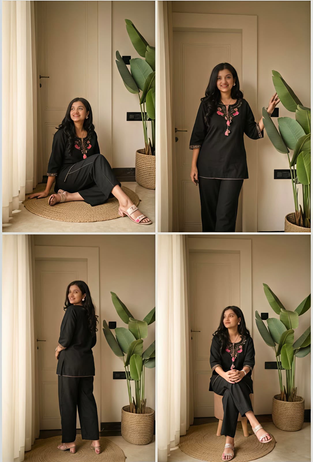LAKSHIRA Floral Embroidered Co-Ord Set for Women